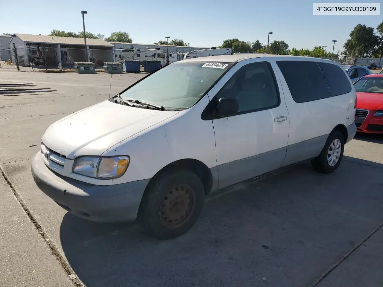 2000 Toyota Sienna Ce VIN: 4T3GF19C9YU300109 Lot: 64864685