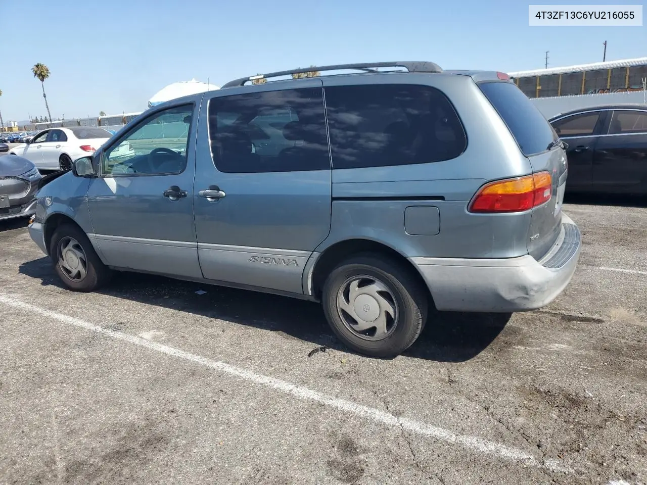 2000 Toyota Sienna Le VIN: 4T3ZF13C6YU216055 Lot: 65271555