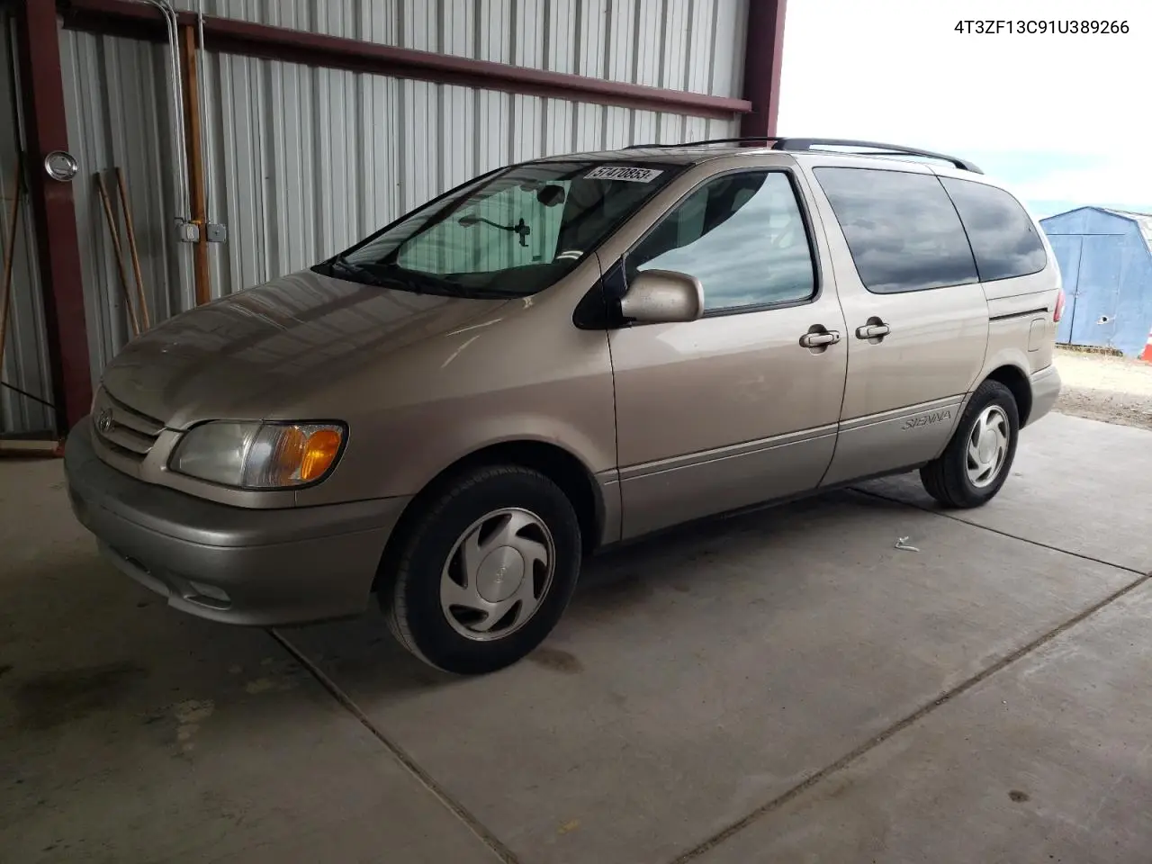 2001 Toyota Sienna Le VIN: 4T3ZF13C91U389266 Lot: 41479505