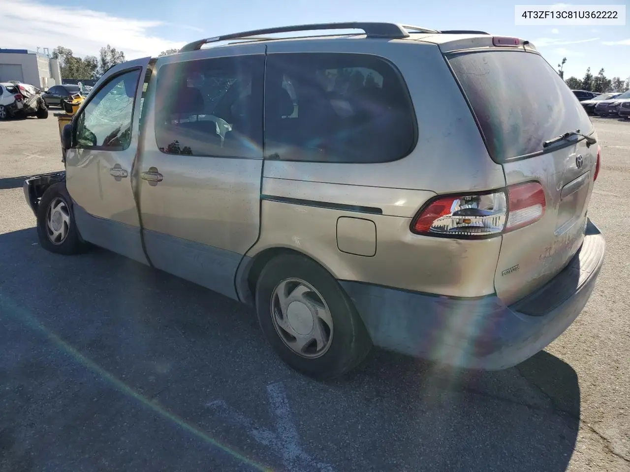 2001 Toyota Sienna Le VIN: 4T3ZF13C81U362222 Lot: 47021435