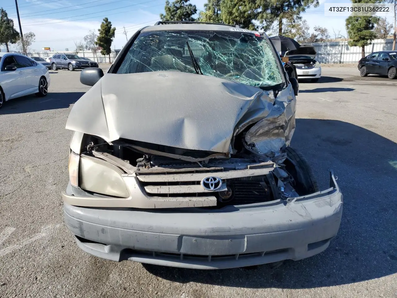 2001 Toyota Sienna Le VIN: 4T3ZF13C81U362222 Lot: 47021435