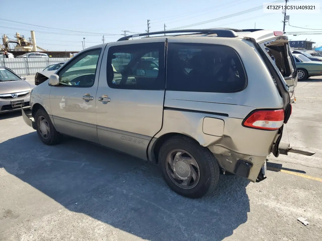 2001 Toyota Sienna Le VIN: 4T3ZF13C51U409321 Lot: 56232605