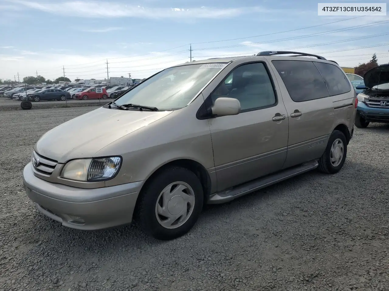 2001 Toyota Sienna Le VIN: 4T3ZF13C81U354542 Lot: 56240605