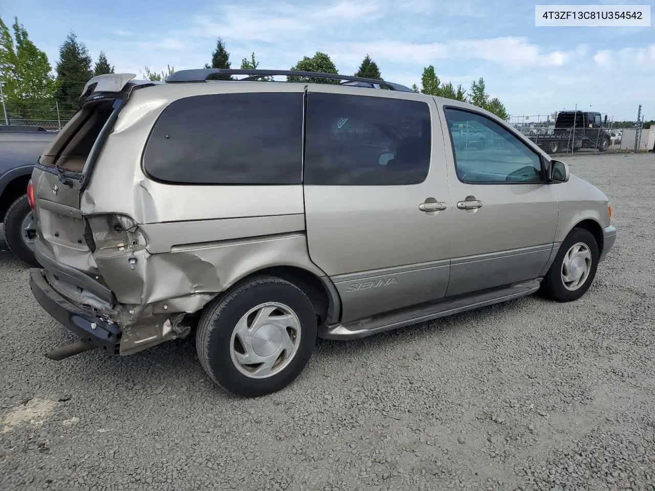 2001 Toyota Sienna Le VIN: 4T3ZF13C81U354542 Lot: 56240605