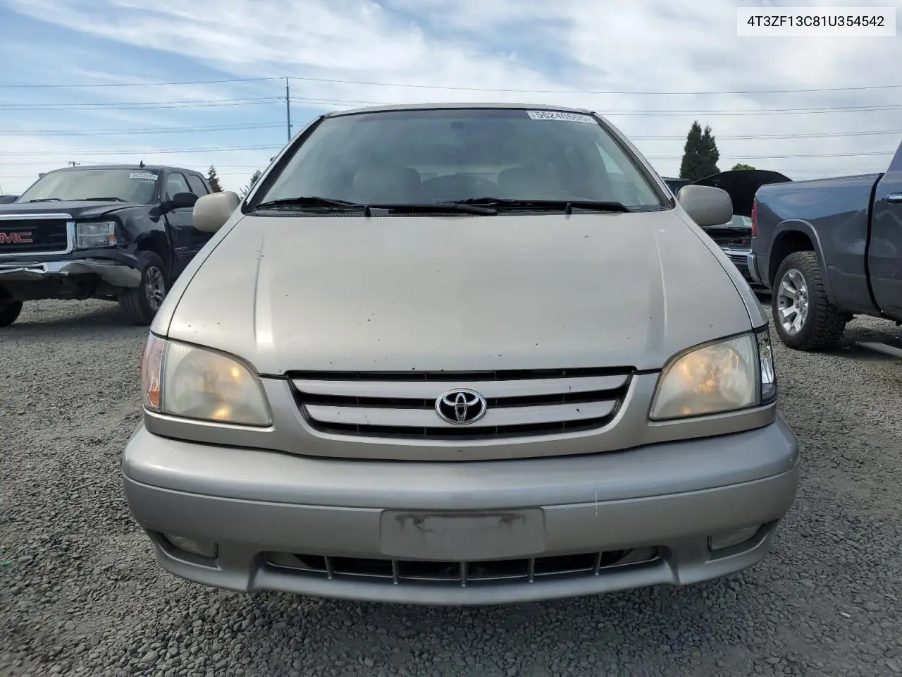 2001 Toyota Sienna Le VIN: 4T3ZF13C81U354542 Lot: 56240605