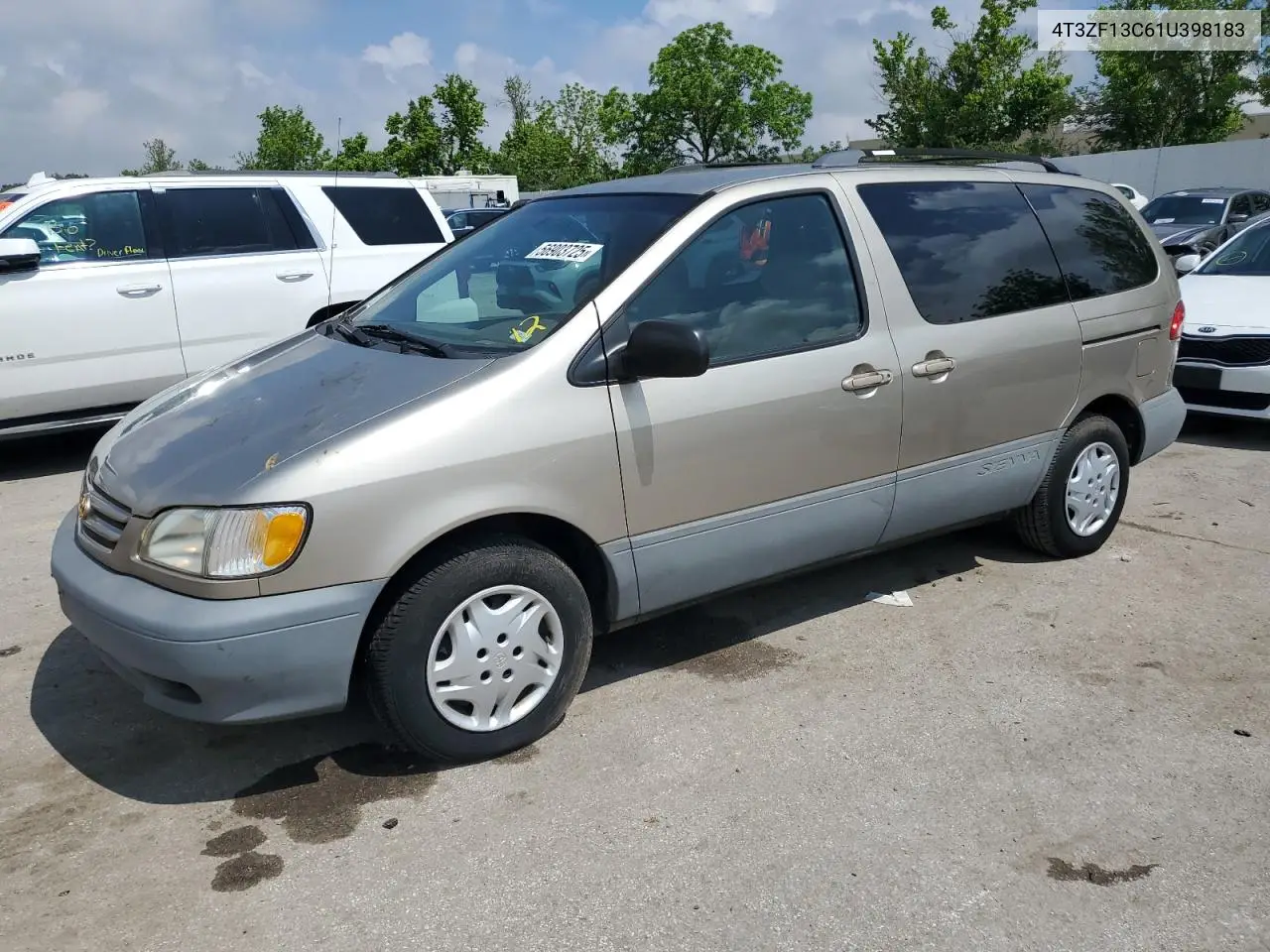 2001 Toyota Sienna Le VIN: 4T3ZF13C61U398183 Lot: 56903725