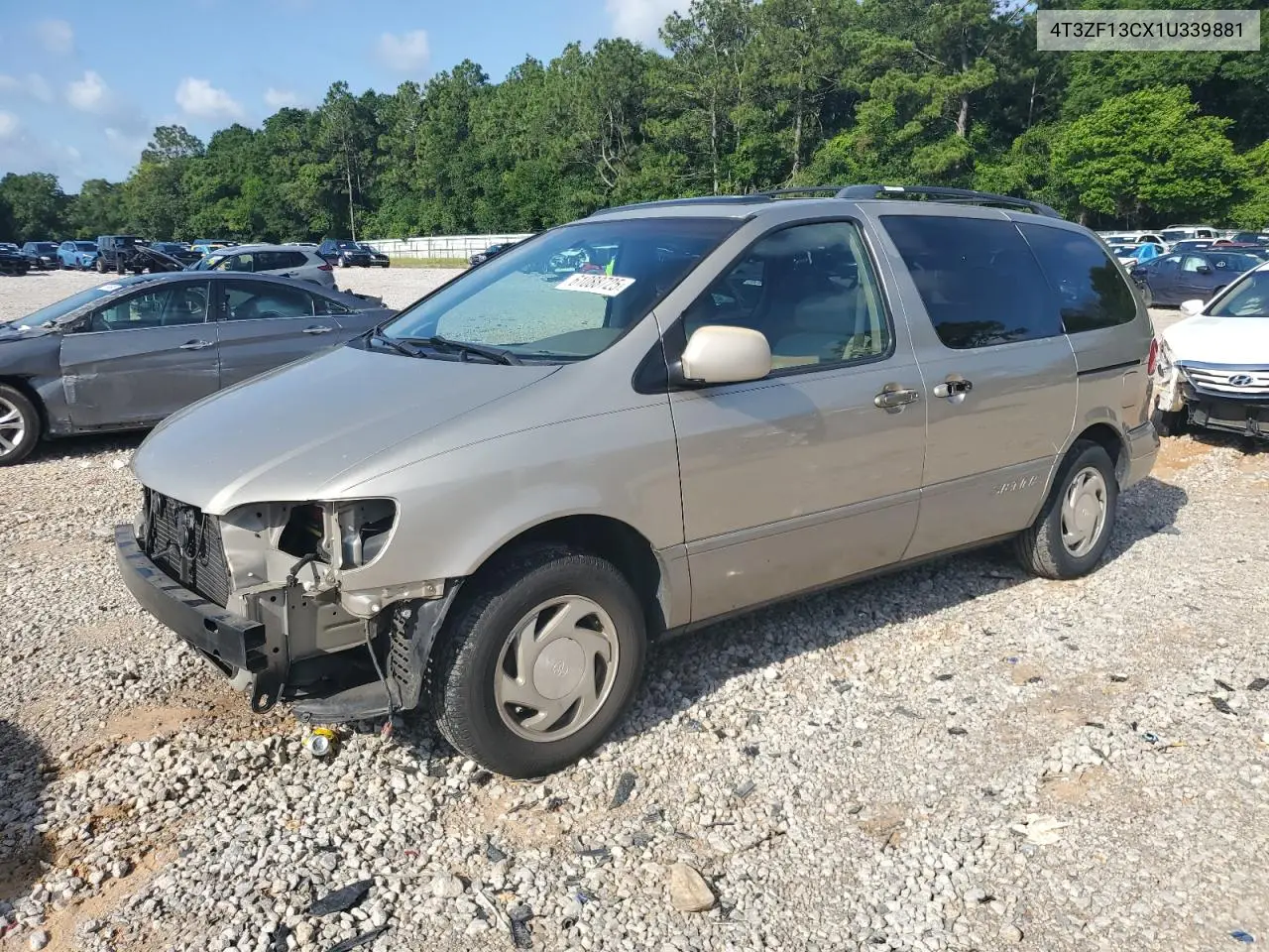2001 Toyota Sienna Le VIN: 4T3ZF13CX1U339881 Lot: 61088725