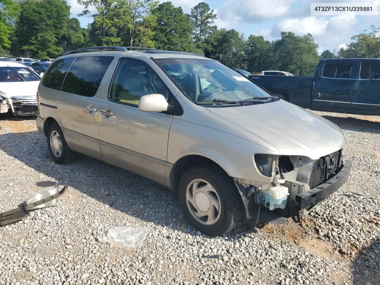 2001 Toyota Sienna Le VIN: 4T3ZF13CX1U339881 Lot: 61088725