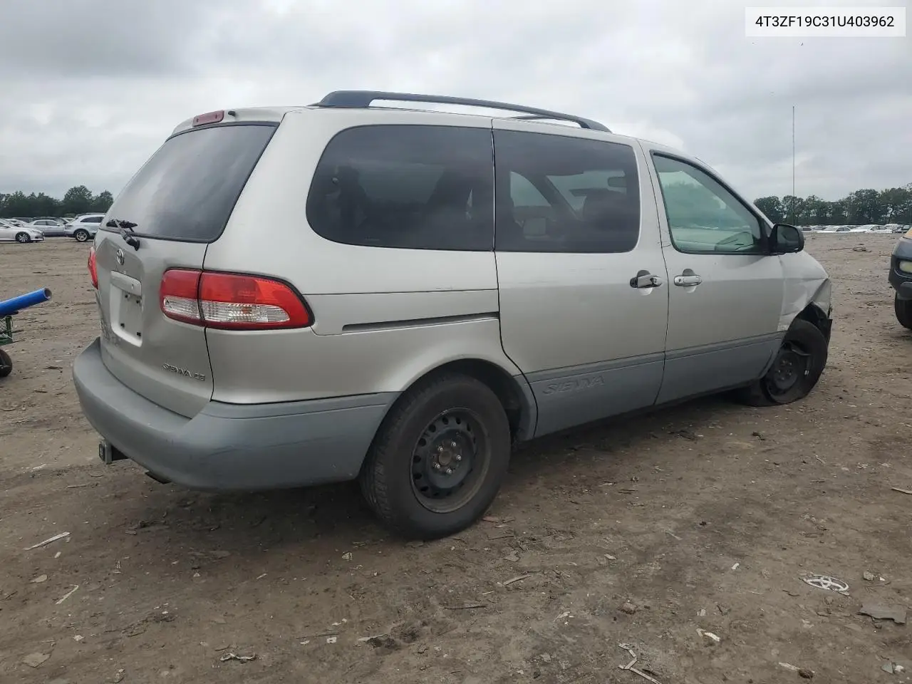 2001 Toyota Sienna Ce VIN: 4T3ZF19C31U403962 Lot: 61254035
