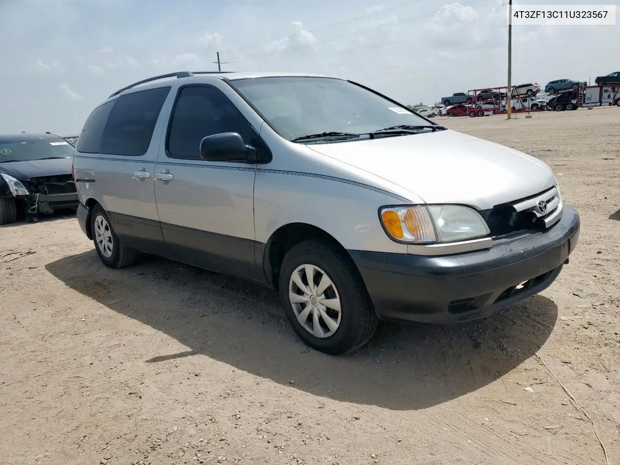 2001 Toyota Sienna Le VIN: 4T3ZF13C11U323567 Lot: 62585565