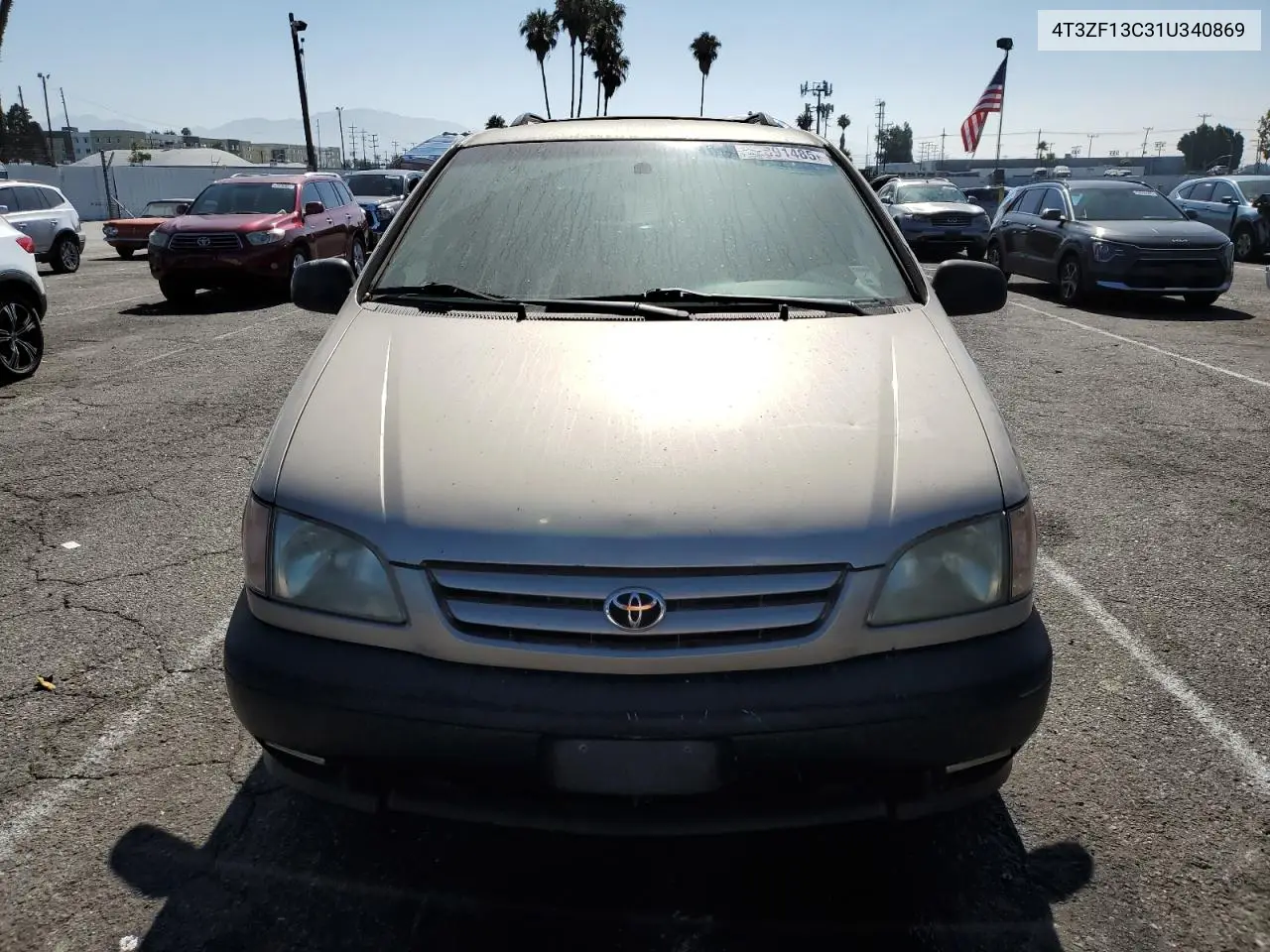 2001 Toyota Sienna Le VIN: 4T3ZF13C31U340869 Lot: 62891485