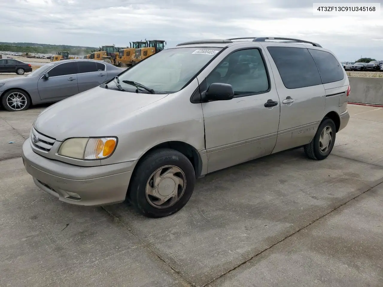 2001 Toyota Sienna Le VIN: 4T3ZF13C91U345168 Lot: 63500405