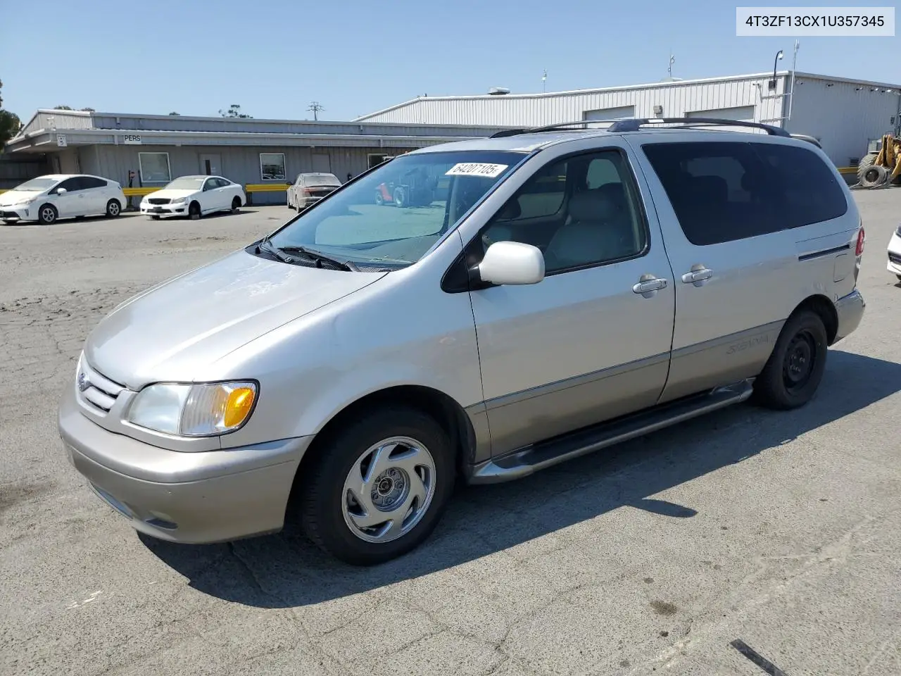2001 Toyota Sienna Le VIN: 4T3ZF13CX1U357345 Lot: 64207105