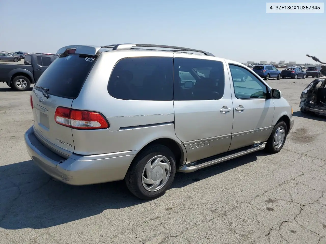 2001 Toyota Sienna Le VIN: 4T3ZF13CX1U357345 Lot: 64207105