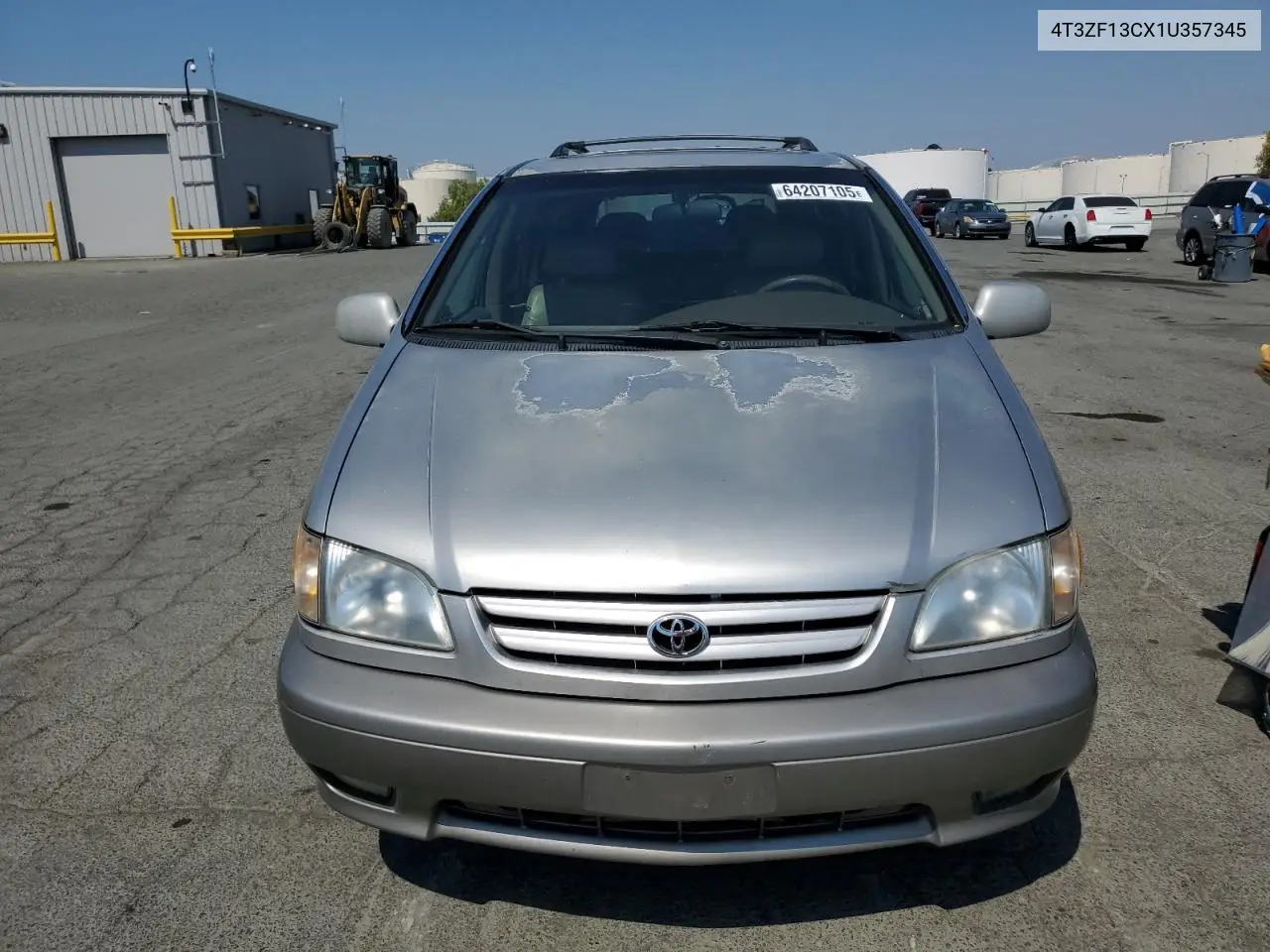 2001 Toyota Sienna Le VIN: 4T3ZF13CX1U357345 Lot: 64207105