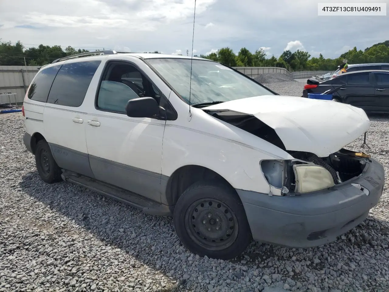 2001 Toyota Sienna Le VIN: 4T3ZF13C81U409491 Lot: 65229545