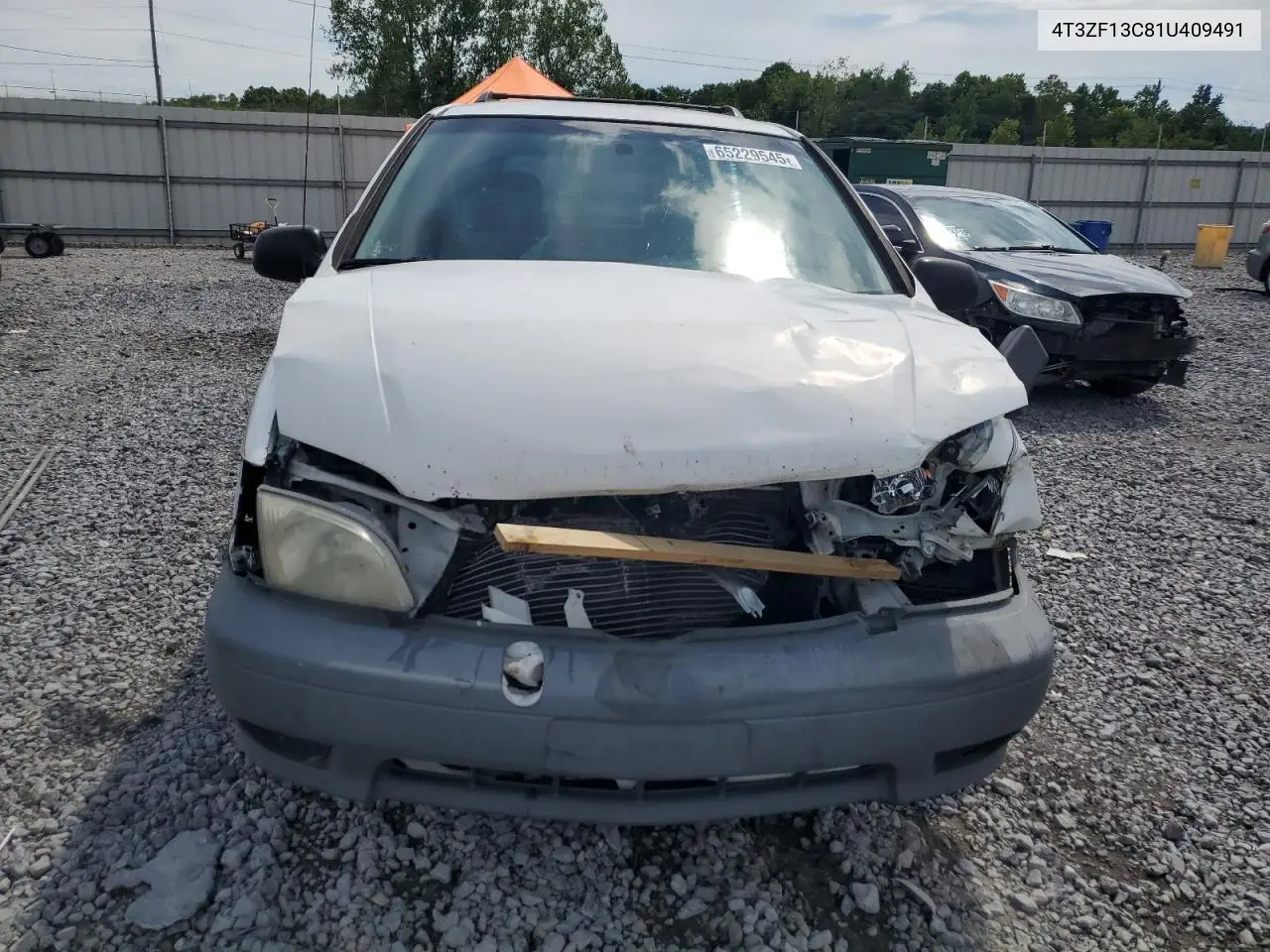 2001 Toyota Sienna Le VIN: 4T3ZF13C81U409491 Lot: 65229545