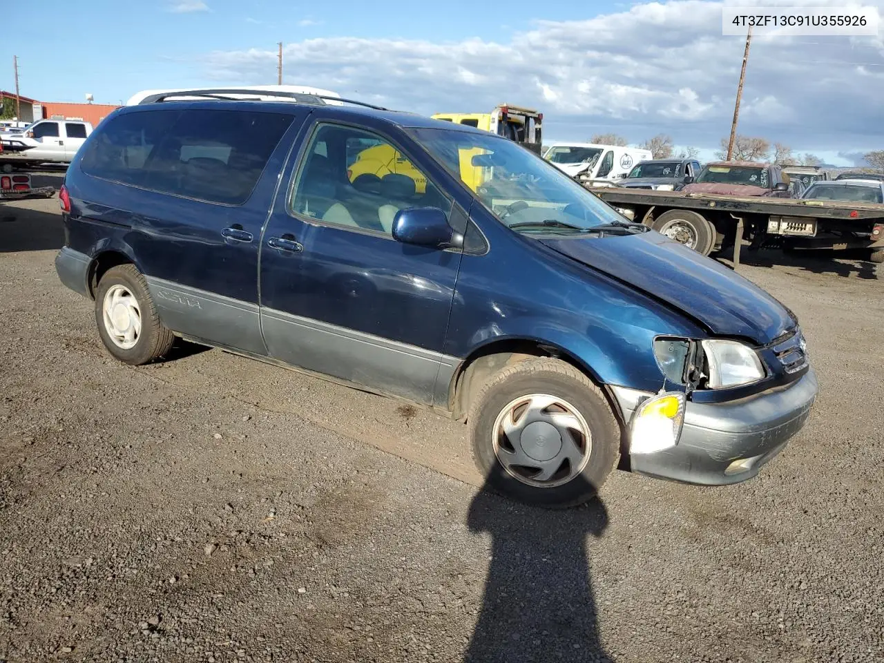 2001 Toyota Sienna Le VIN: 4T3ZF13C91U355926 Lot: 88992805