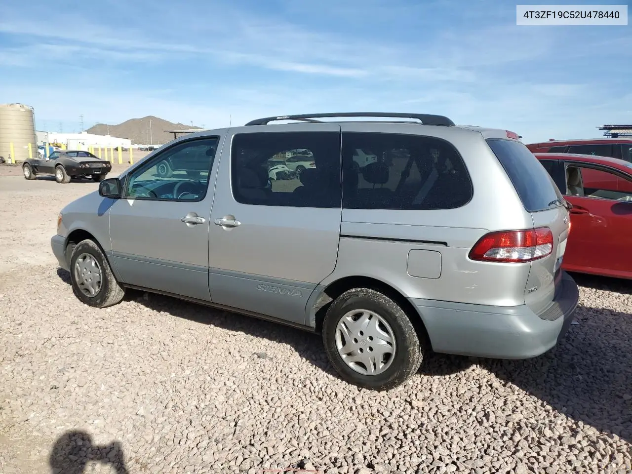 2002 Toyota Sienna Ce VIN: 4T3ZF19C52U478440 Lot: 42342105