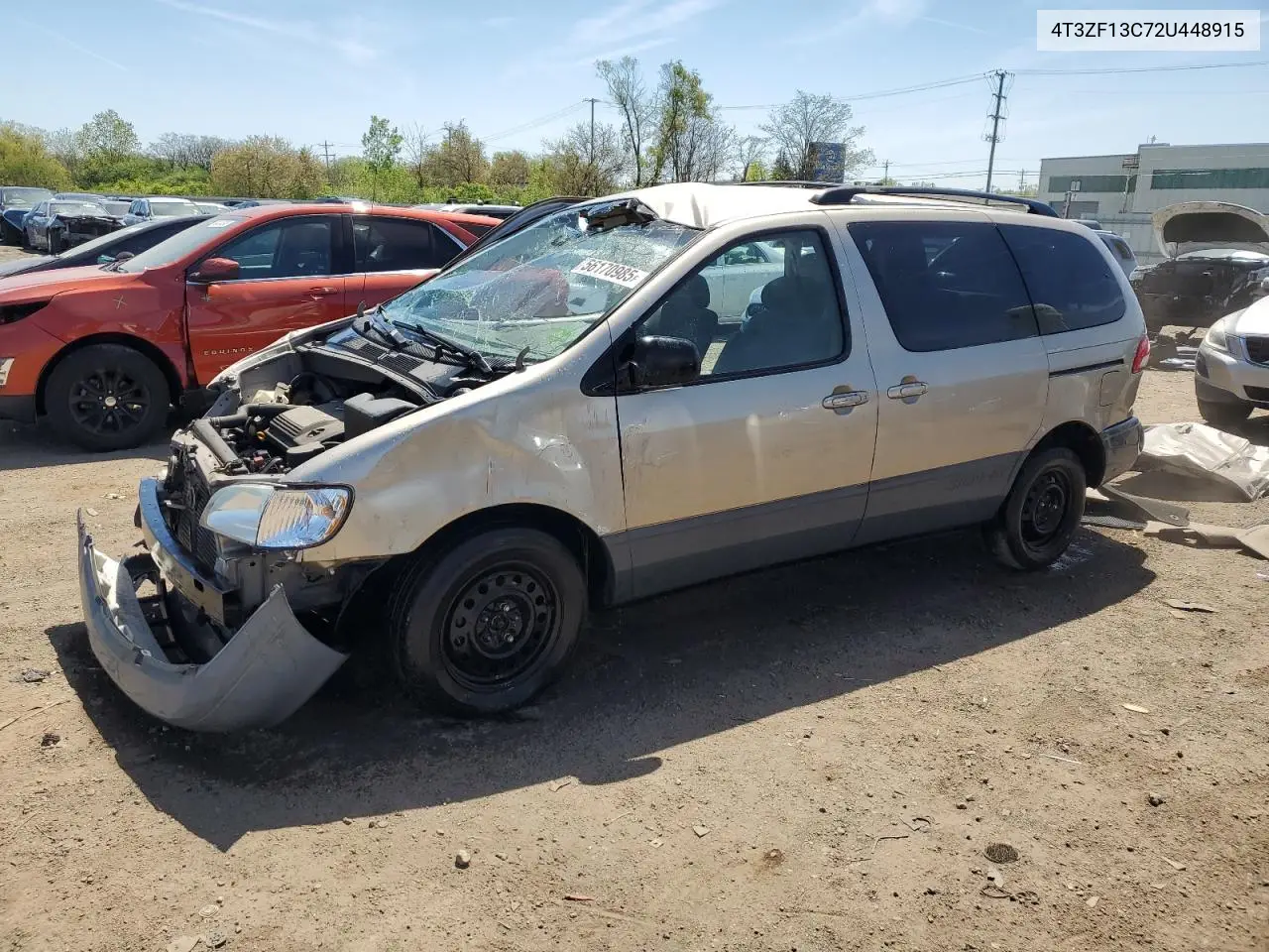 2002 Toyota Sienna Le VIN: 4T3ZF13C72U448915 Lot: 56170985