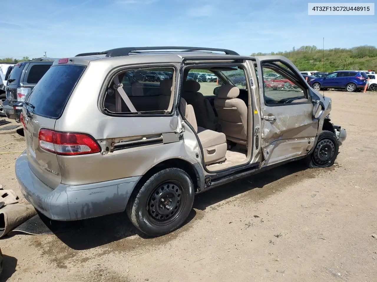 2002 Toyota Sienna Le VIN: 4T3ZF13C72U448915 Lot: 56170985