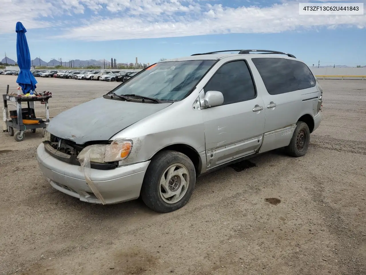 2002 Toyota Sienna Le VIN: 4T3ZF13C62U441843 Lot: 57084835