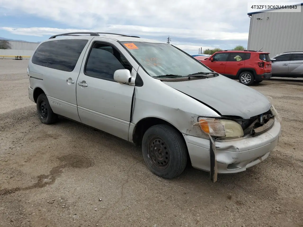 2002 Toyota Sienna Le VIN: 4T3ZF13C62U441843 Lot: 57084835