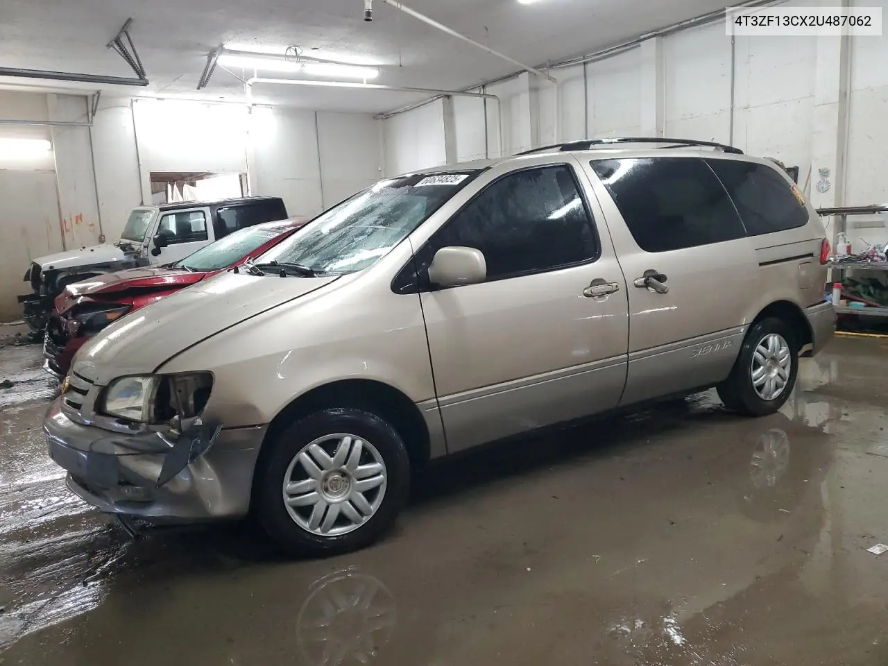 2002 Toyota Sienna Le VIN: 4T3ZF13CX2U487062 Lot: 60634825