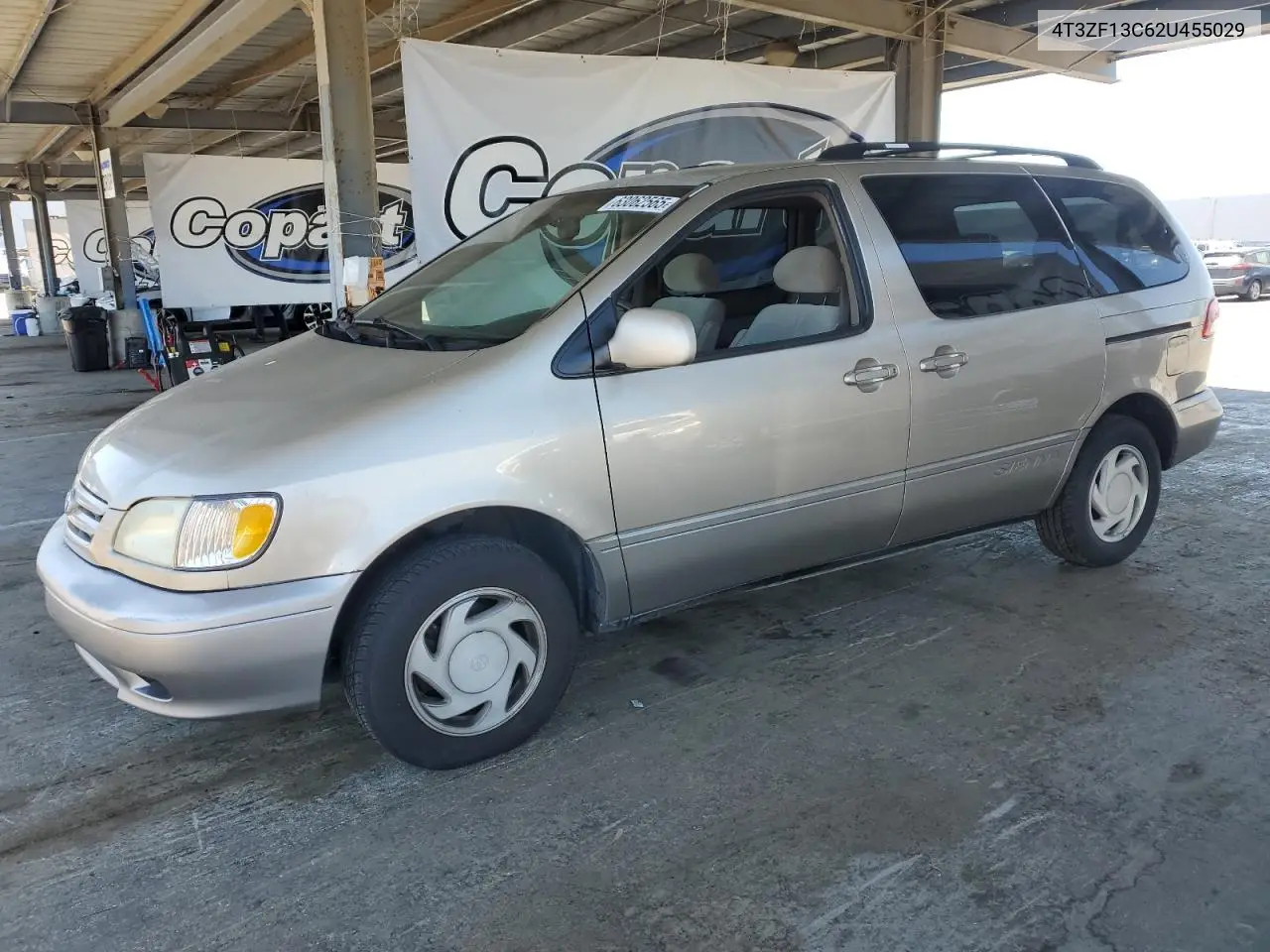 2002 Toyota Sienna Le VIN: 4T3ZF13C62U455029 Lot: 63062565