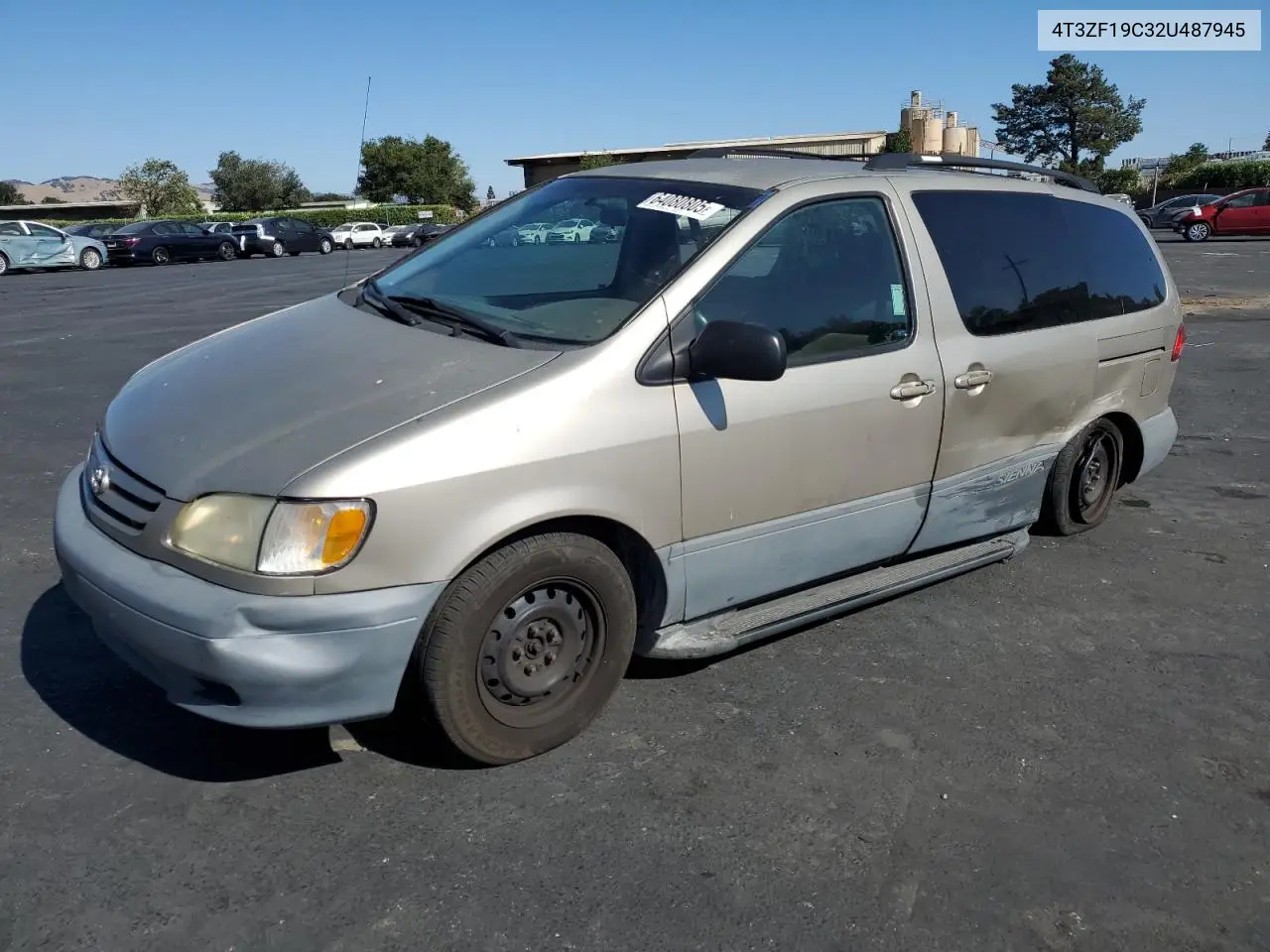 2002 Toyota Sienna Ce VIN: 4T3ZF19C32U487945 Lot: 64080805