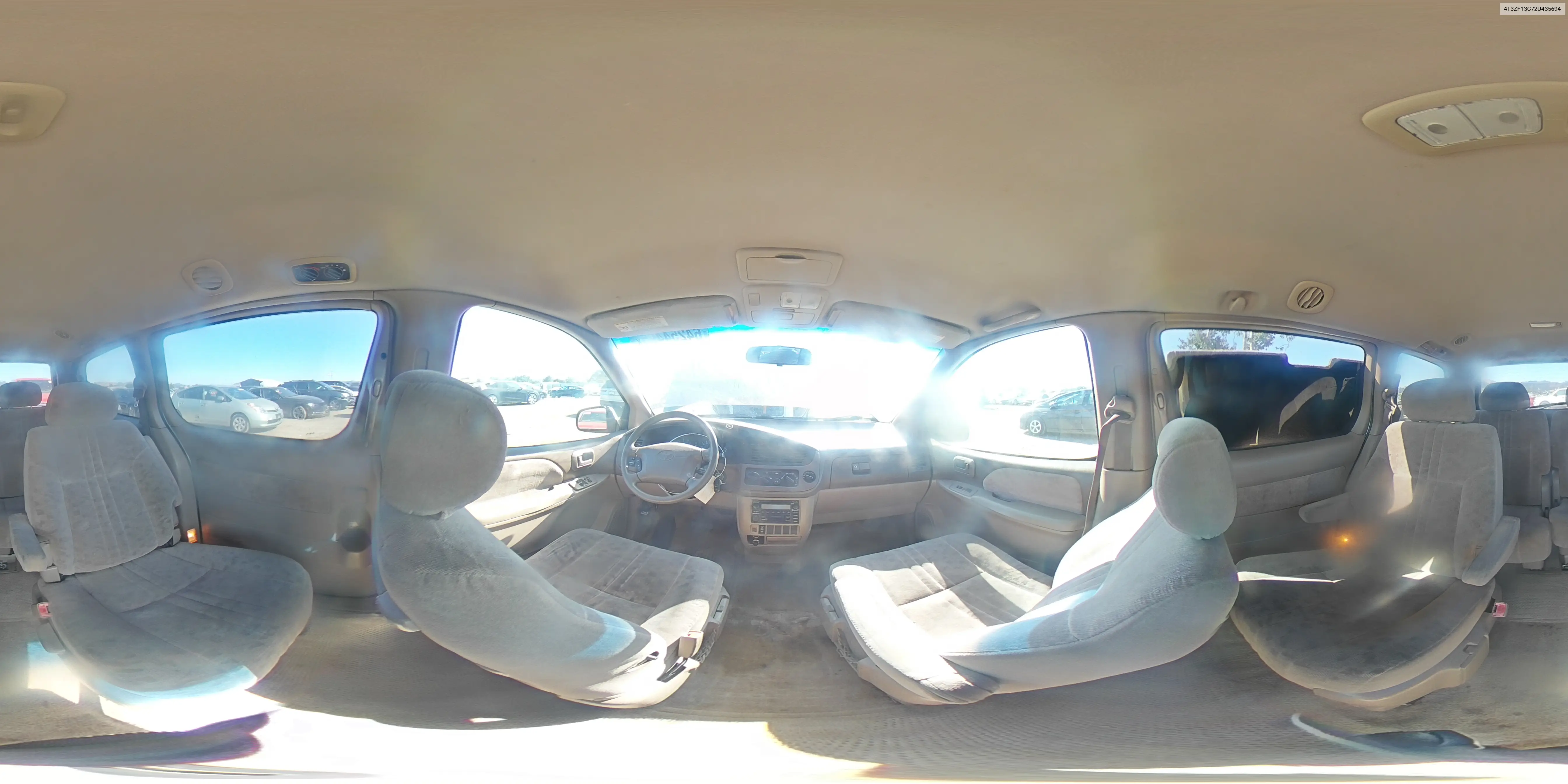 2002 Toyota Sienna Le VIN: 4T3ZF13C72U435694 Lot: 64254495