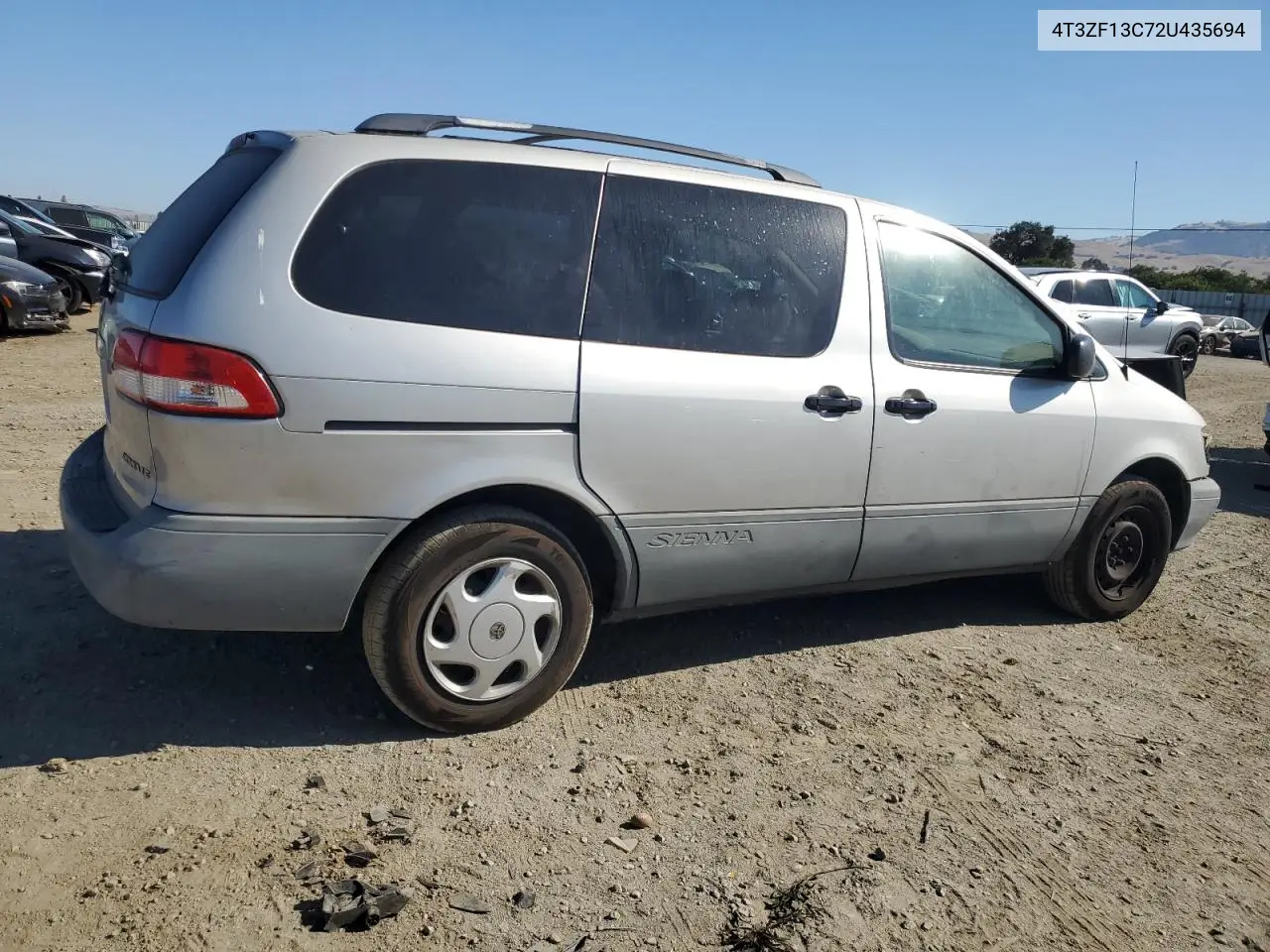 2002 Toyota Sienna Le VIN: 4T3ZF13C72U435694 Lot: 64254495