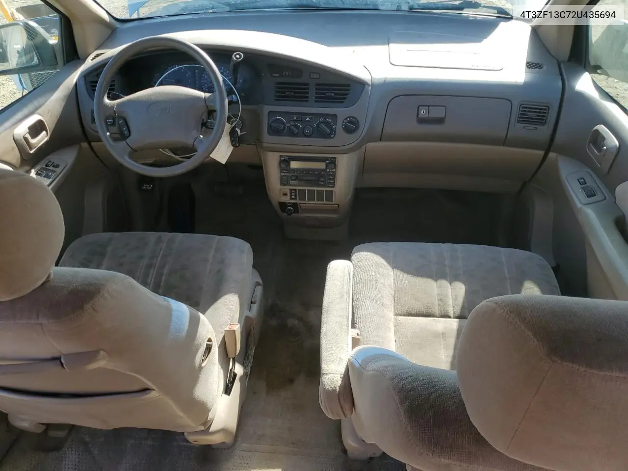 2002 Toyota Sienna Le VIN: 4T3ZF13C72U435694 Lot: 64254495