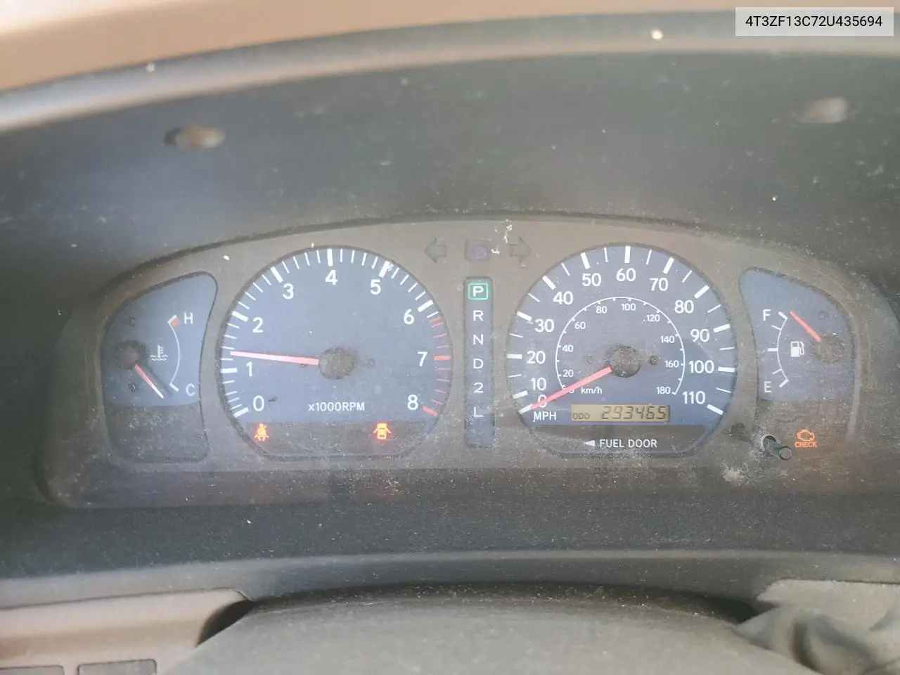 2002 Toyota Sienna Le VIN: 4T3ZF13C72U435694 Lot: 64254495