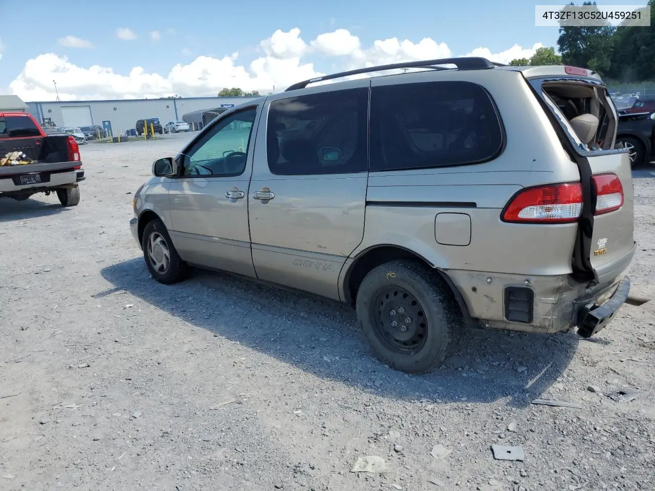 2002 Toyota Sienna Le VIN: 4T3ZF13C52U459251 Lot: 64275355