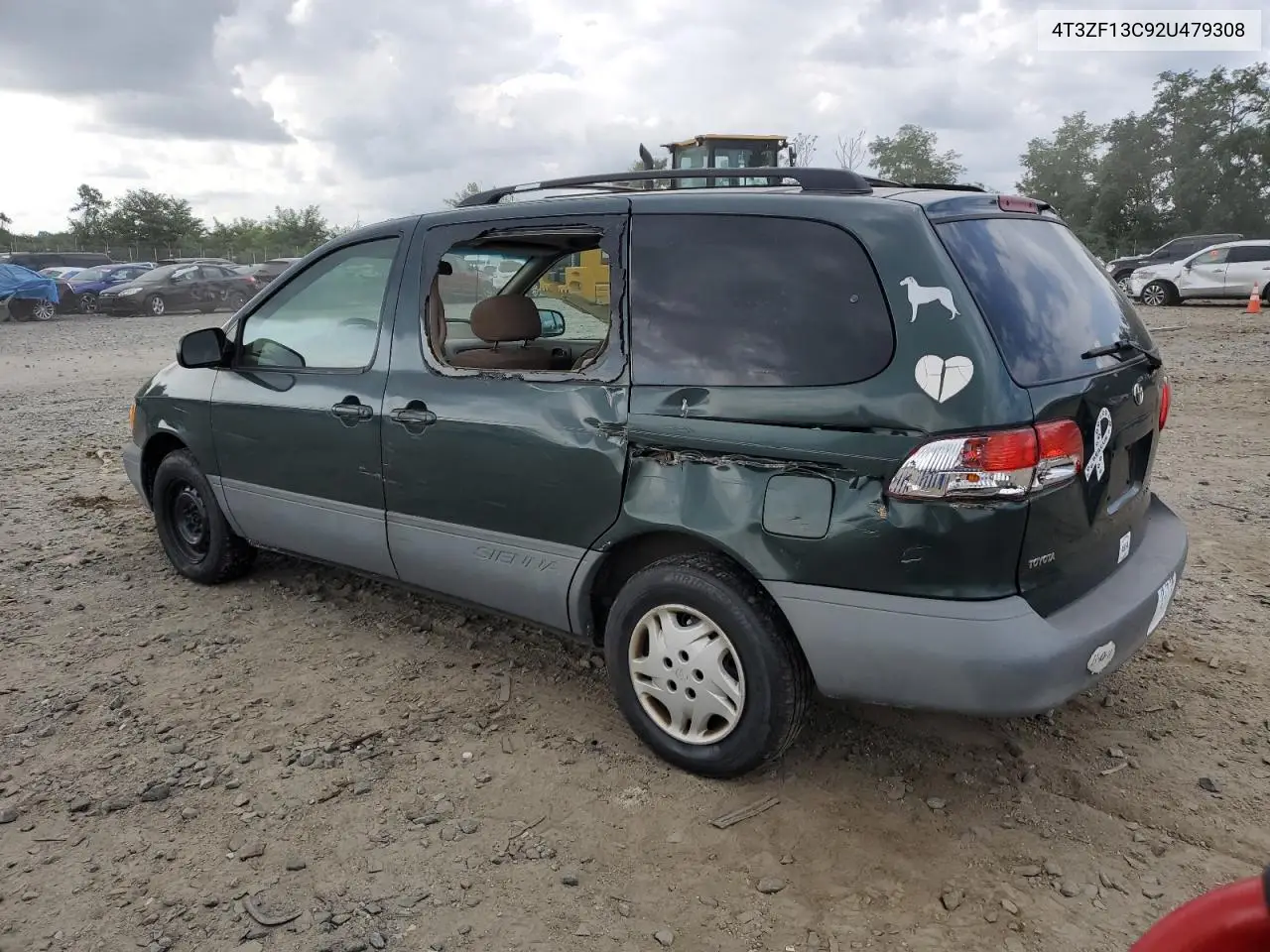 2002 Toyota Sienna Le VIN: 4T3ZF13C92U479308 Lot: 65968025