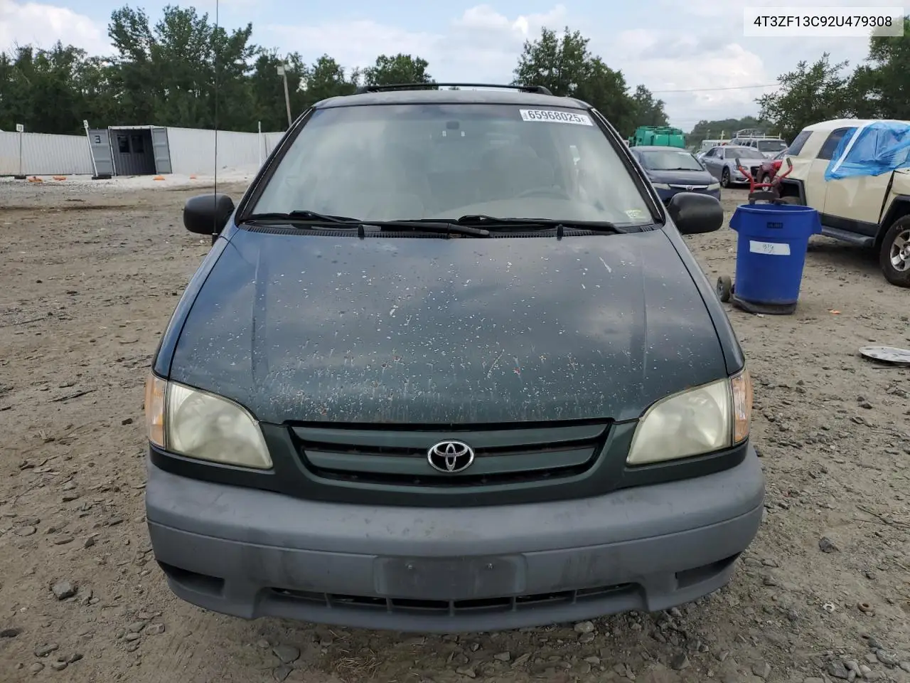 2002 Toyota Sienna Le VIN: 4T3ZF13C92U479308 Lot: 65968025