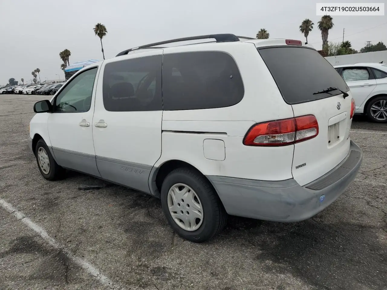 2002 Toyota Sienna Ce VIN: 4T3ZF19C02U503664 Lot: 66202555