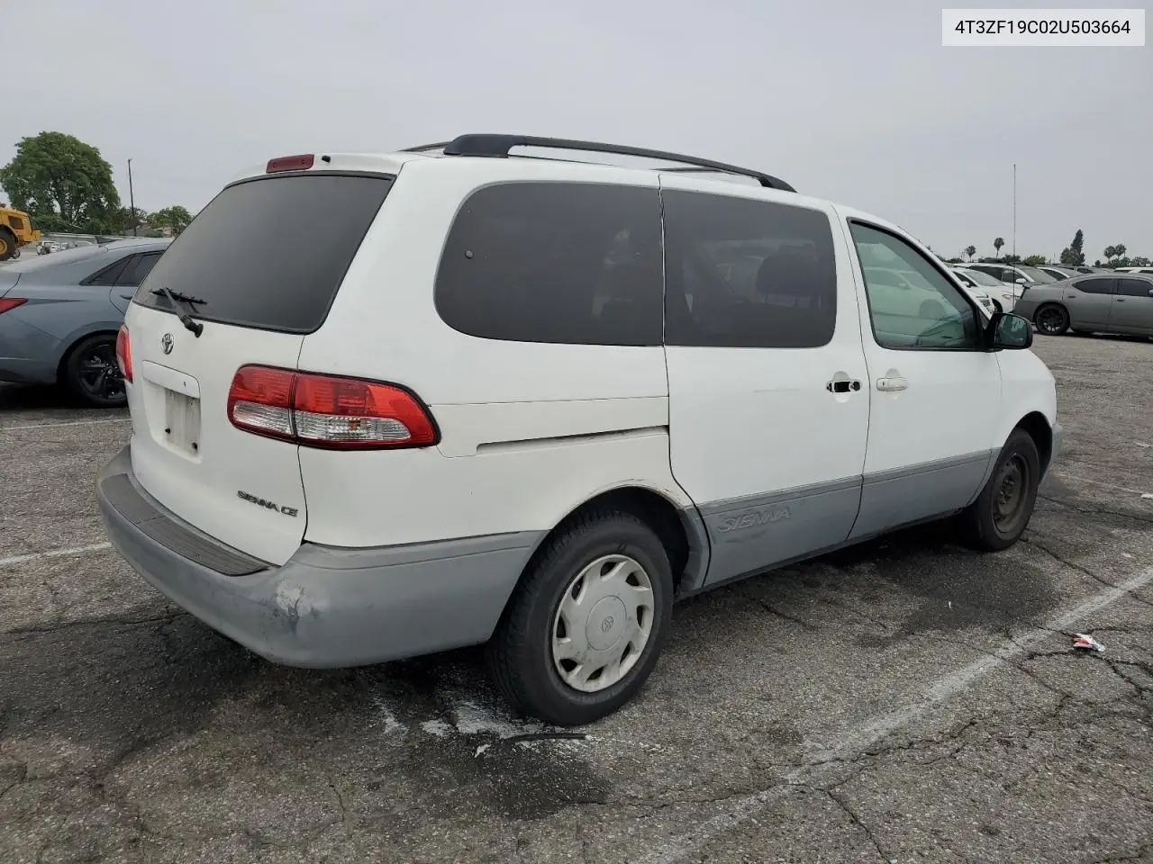 2002 Toyota Sienna Ce VIN: 4T3ZF19C02U503664 Lot: 66202555