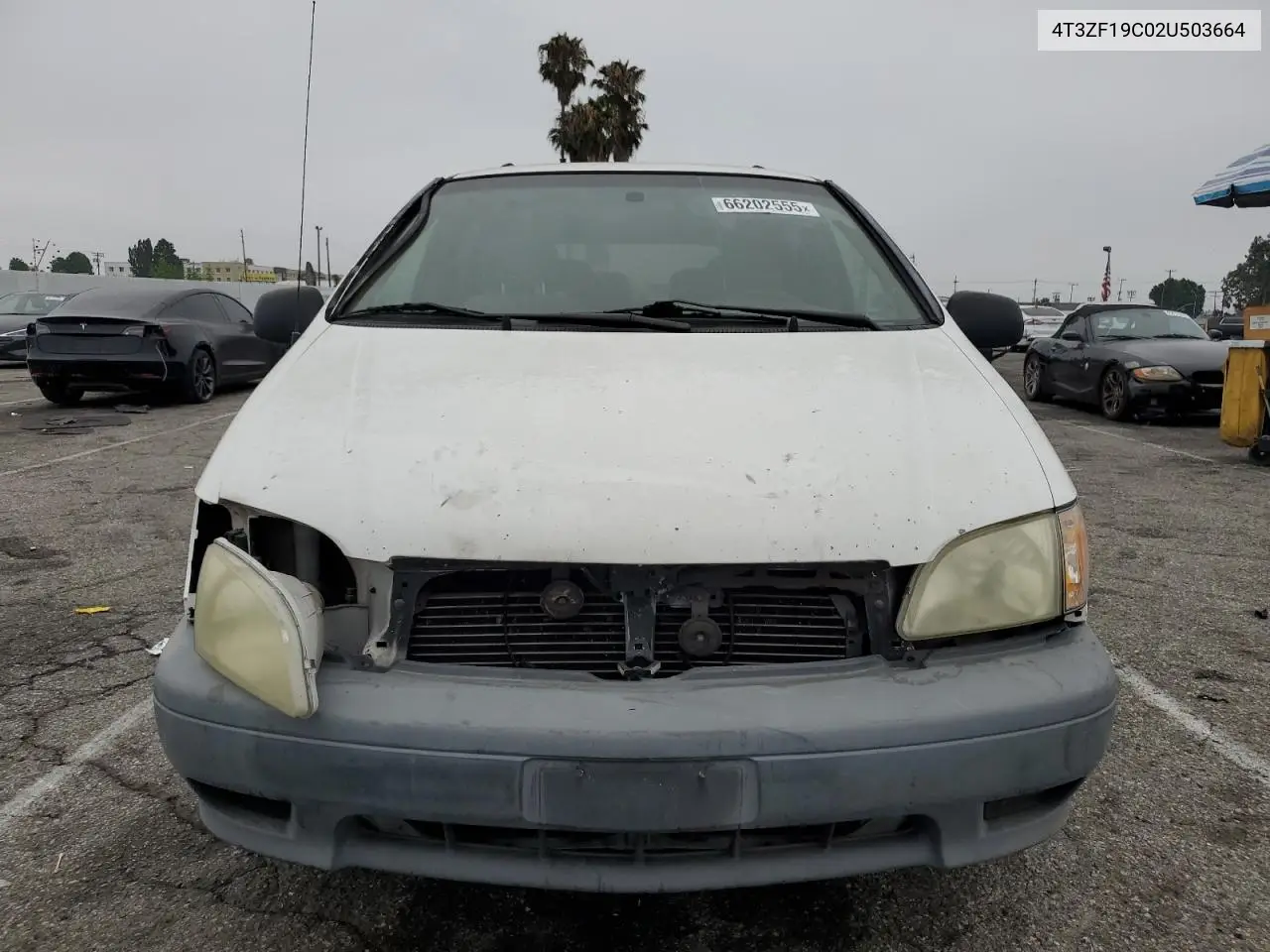 2002 Toyota Sienna Ce VIN: 4T3ZF19C02U503664 Lot: 66202555