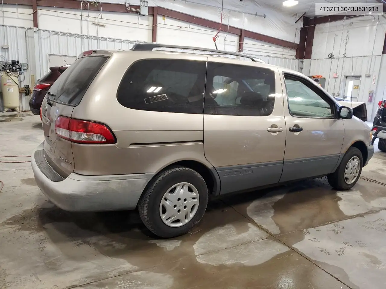 2003 Toyota Sienna Le VIN: 4T3ZF13C43U531218 Lot: 56753215