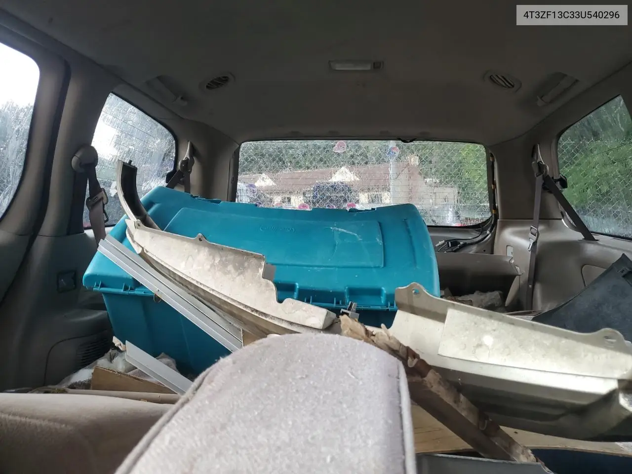 2003 Toyota Sienna Le VIN: 4T3ZF13C33U540296 Lot: 62643745