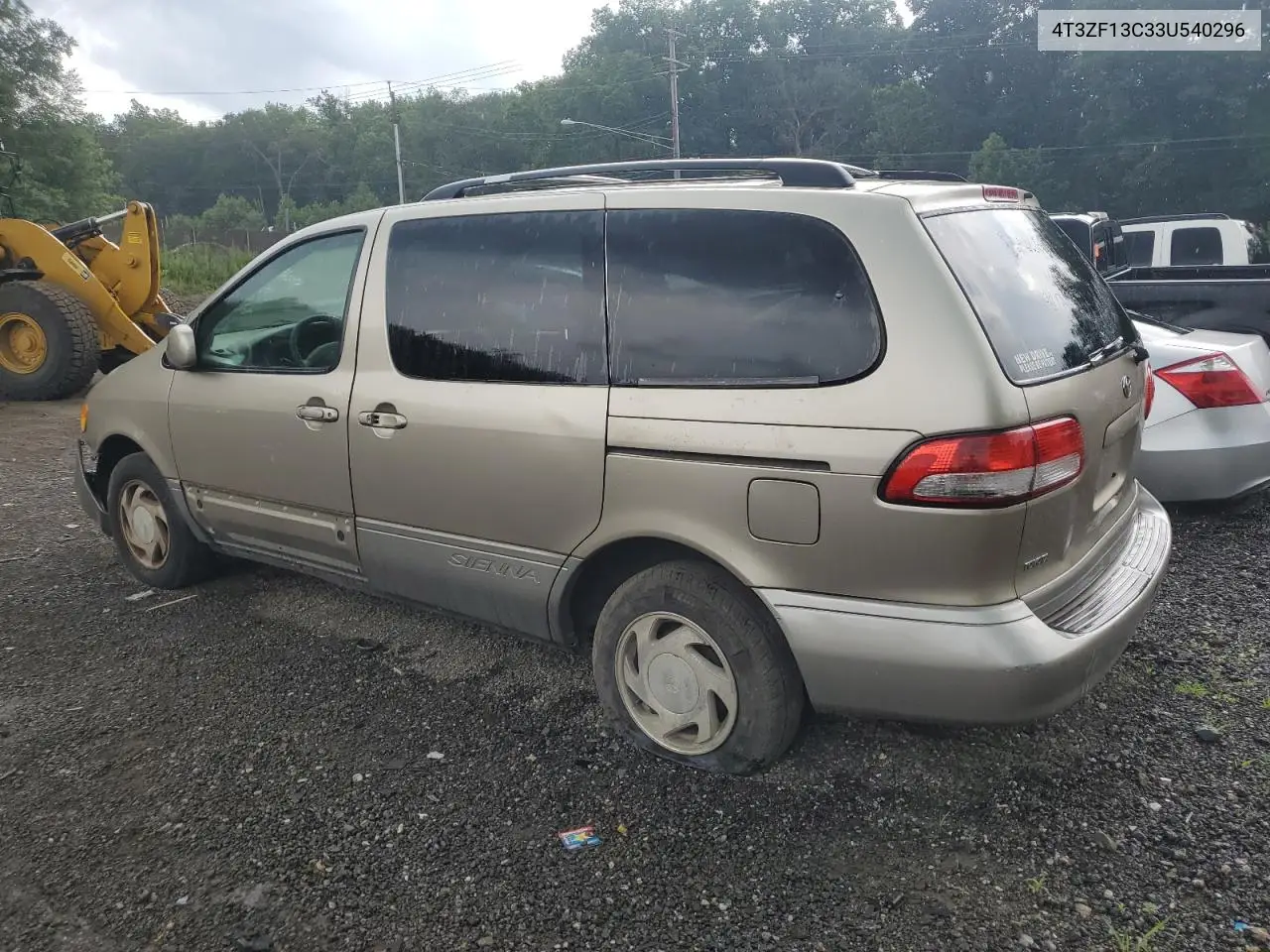 2003 Toyota Sienna Le VIN: 4T3ZF13C33U540296 Lot: 62643745