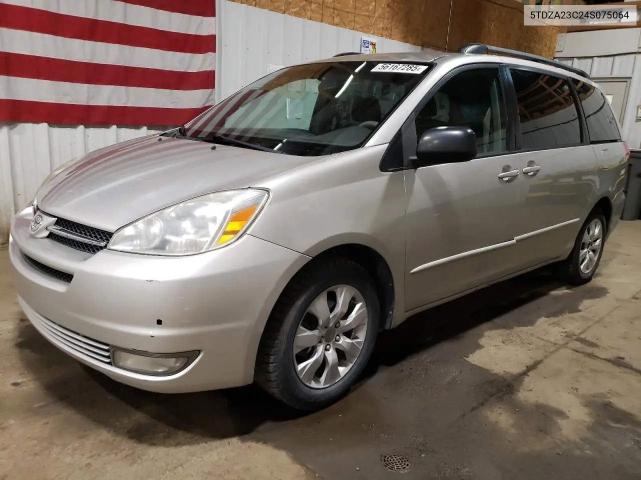 2004 Toyota Sienna Ce VIN: 5TDZA23C24S075064 Lot: 56167285