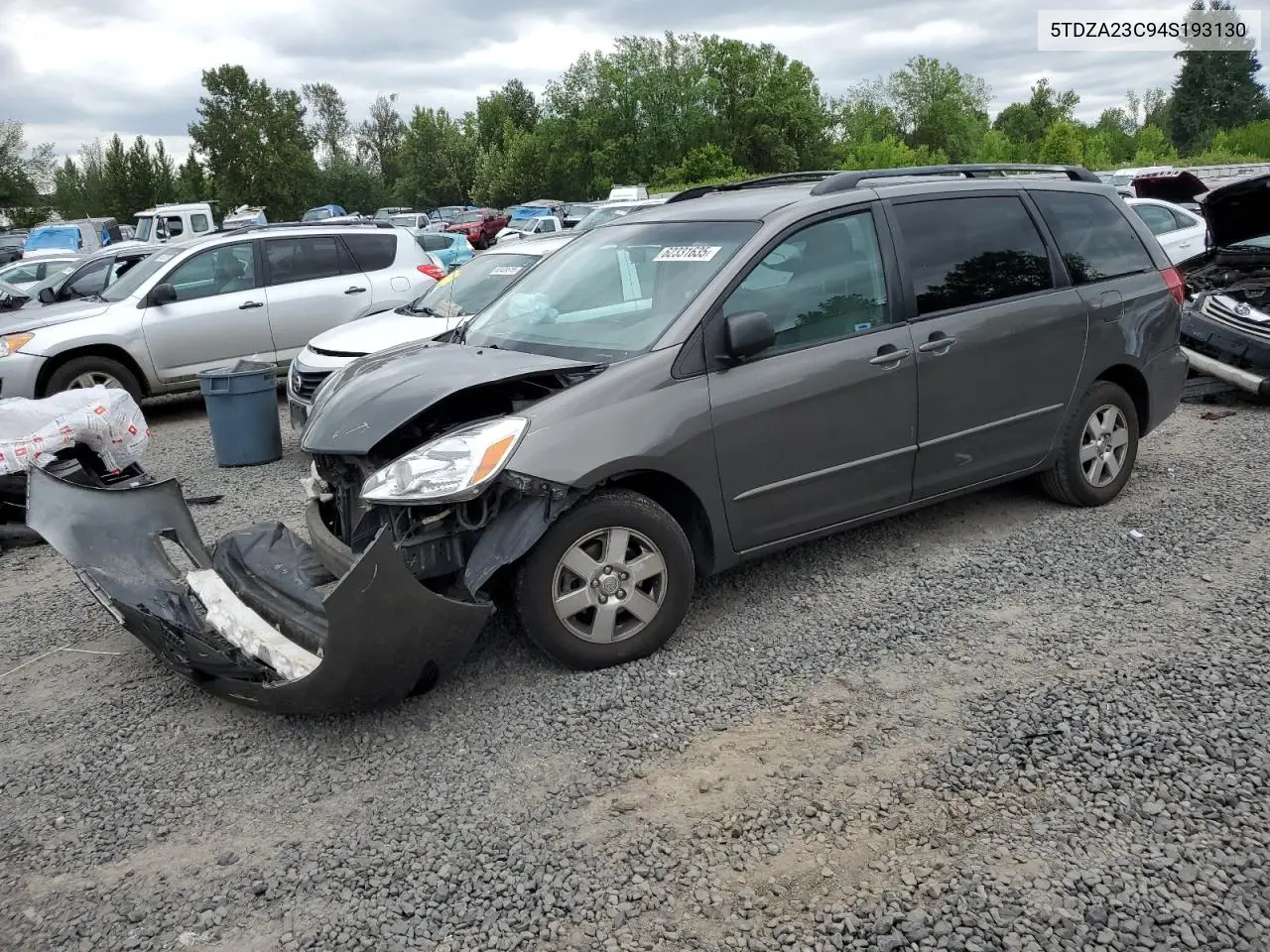 2004 Toyota Sienna Ce VIN: 5TDZA23C94S193130 Lot: 62331635