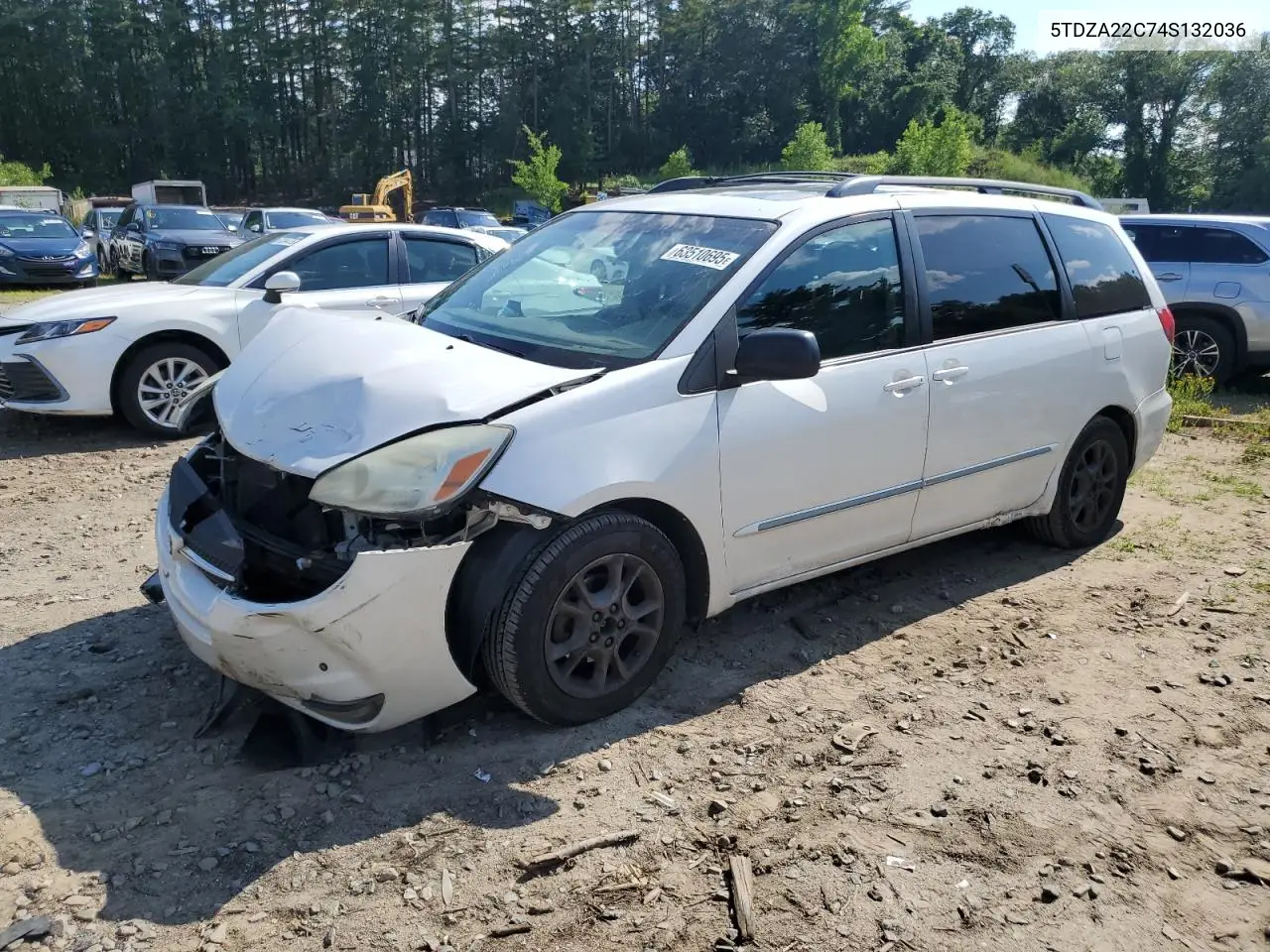 2004 Toyota Sienna Xle VIN: 5TDZA22C74S132036 Lot: 63510695