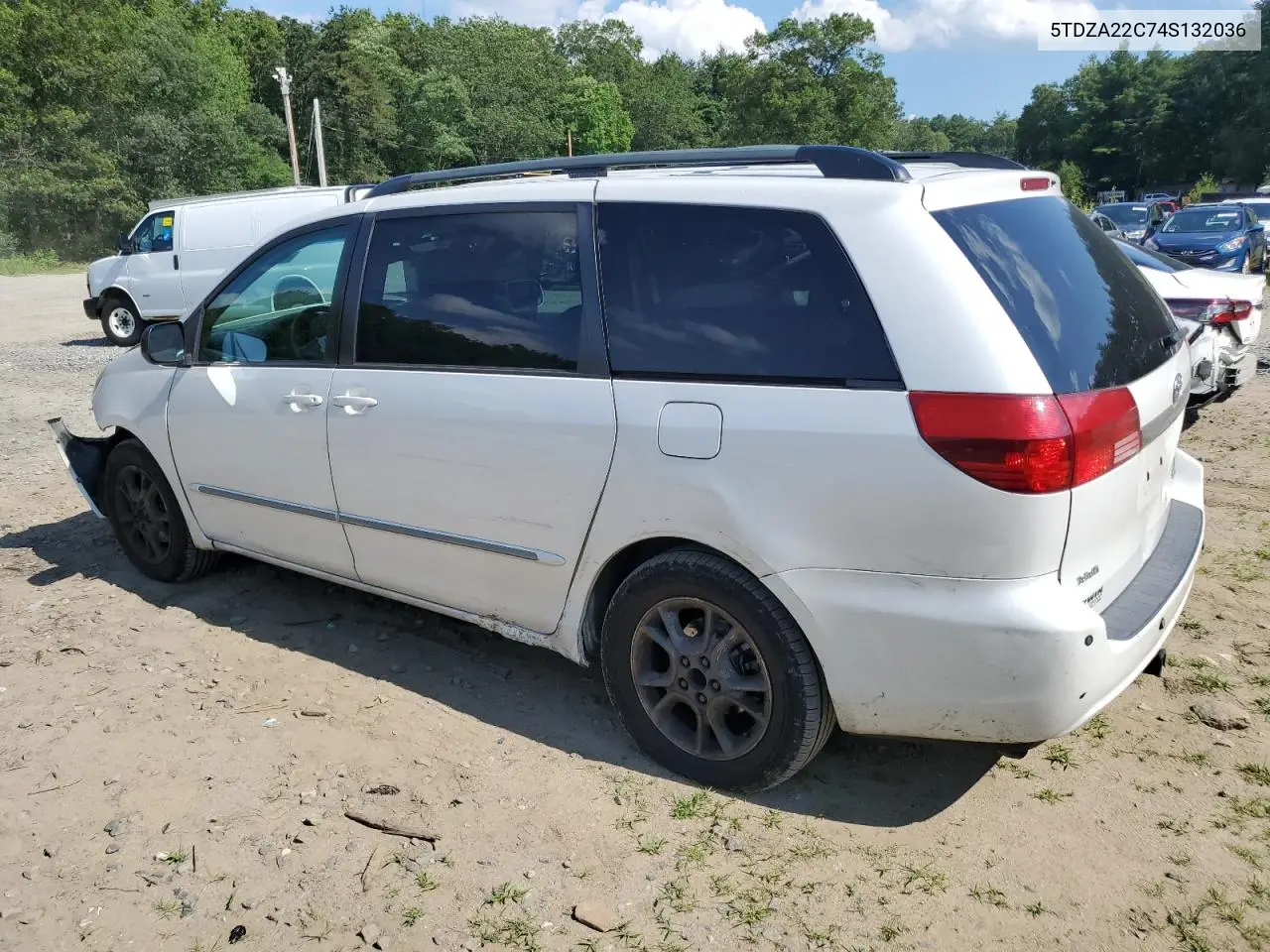 2004 Toyota Sienna Xle VIN: 5TDZA22C74S132036 Lot: 63510695