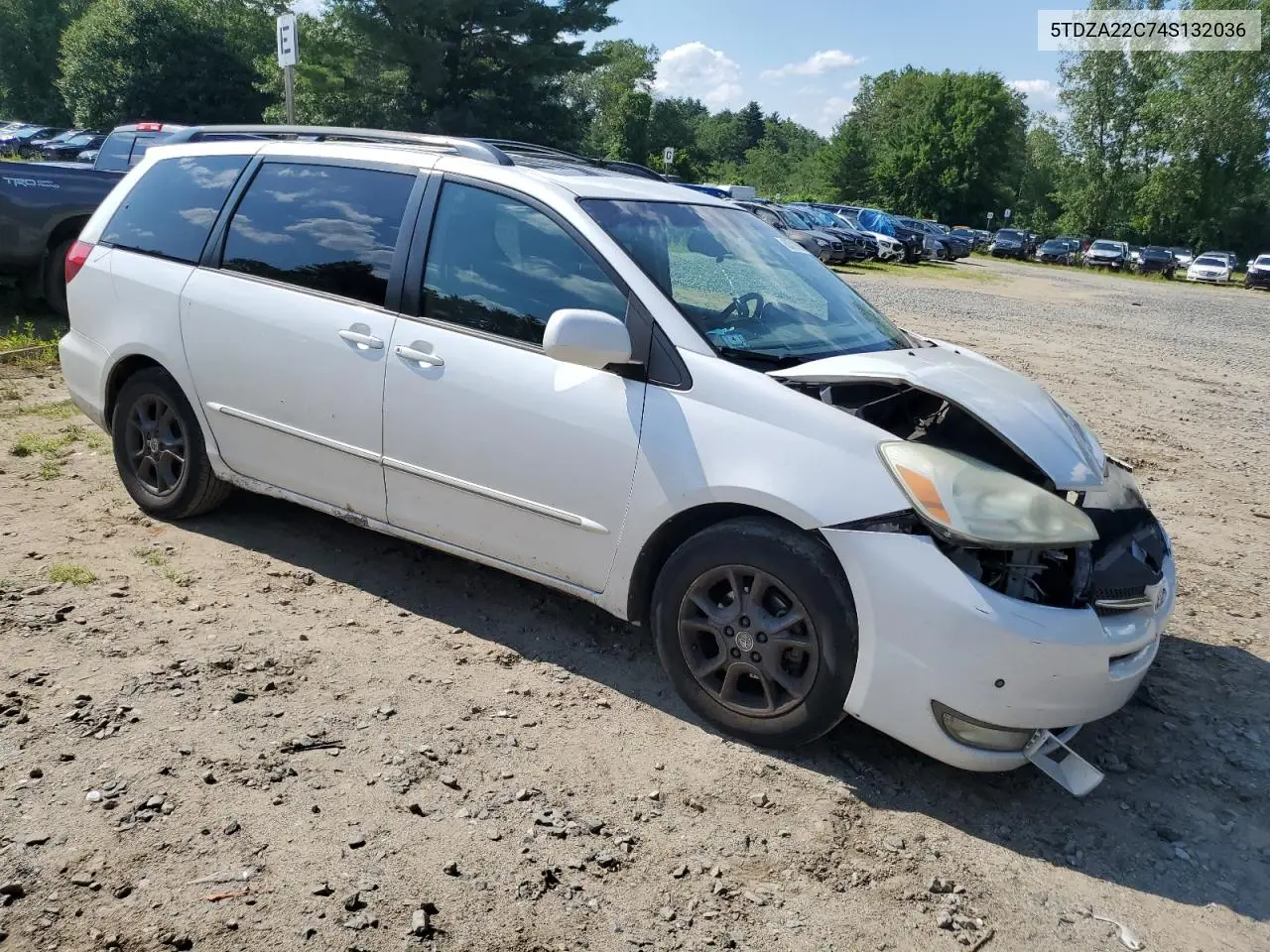 2004 Toyota Sienna Xle VIN: 5TDZA22C74S132036 Lot: 63510695