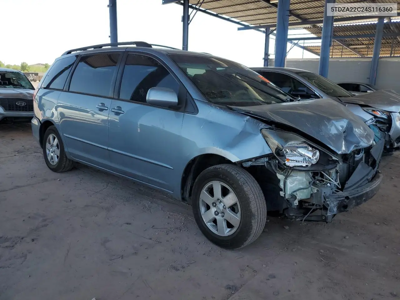 2004 Toyota Sienna Xle VIN: 5TDZA22C24S116360 Lot: 63624155