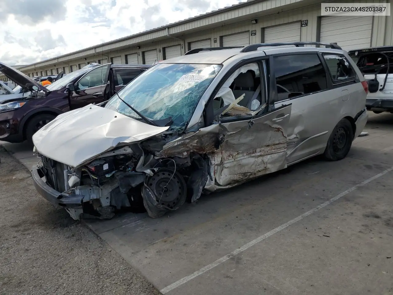 2004 Toyota Sienna Ce VIN: 5TDZA23CX4S203387 Lot: 64786555